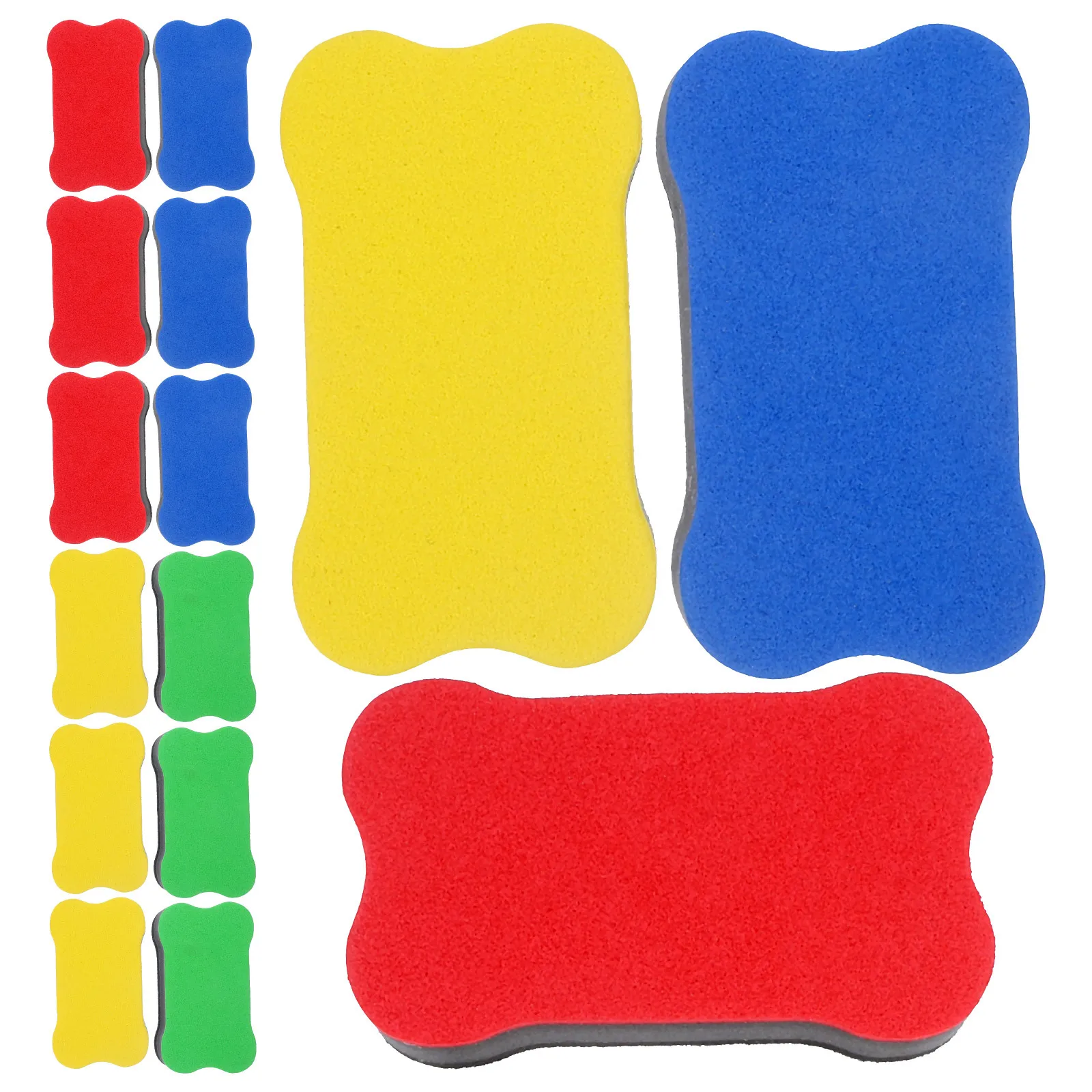 24 قطعة ممحاة السبورة إيفا محايات جافة محمولة مغناطيسية ناعمة لمؤسسات التدريب المكتبية المدرسية ممحاة قلم تحديد السبورة البيضاء #2