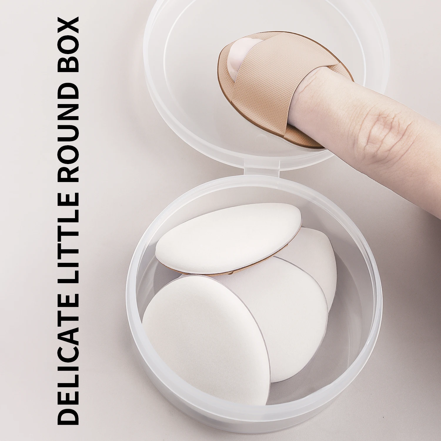 Finger Powder Puff Thumb แป้งขนาดเล็กพัฟ Finger Belly แป้งพัฟชี้หัว Make Up Small Finger Tip Air Cushion Mini Conce