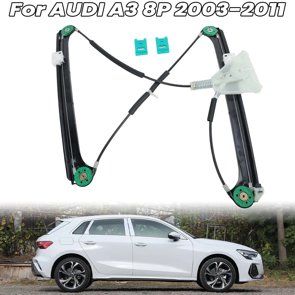 

Передний правый электрический стеклоподъемник без мотора для Audi A3 8P 5-дверный 03-11 8P4837462A 8P4837462, кронштейн для подъема стекла