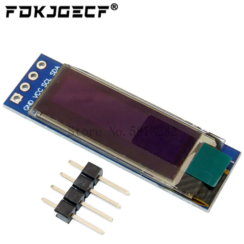 

10pcs/lot 0.91 inch OLED module 0.91" white/blue OLED 128X32 OLED LCD LED Display Module 0.91" IIC Communicate for ardunio