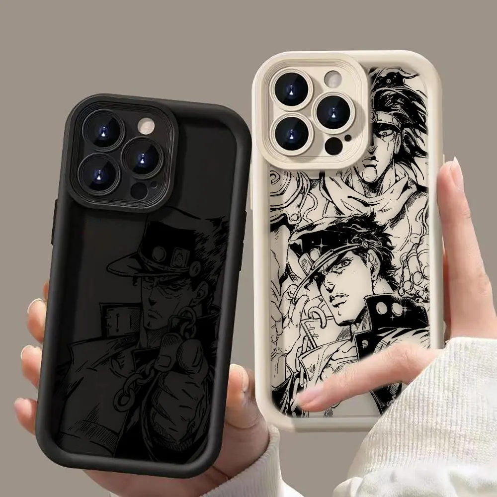 

J-JoJos B-Bizarre A-Adventure Phone Case For iPhone Apple 17 AIR 16 16E 11 12 13 14 15 XR Plus Pro Max DIY Case Shockproof Cover