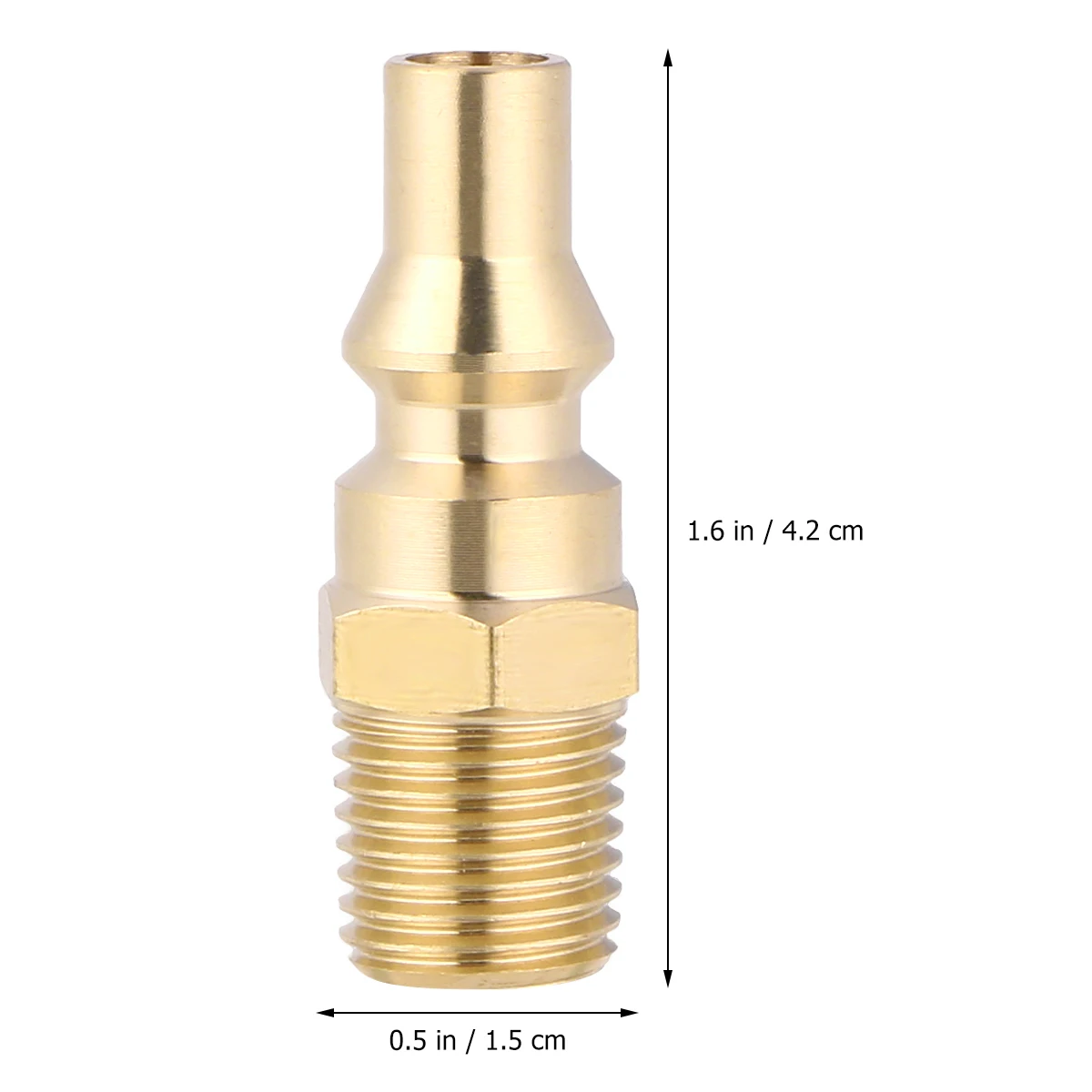 

Brass 1/4 Inch Propane Quick Connect Adapter Shutoff Connector Gas Regulator Fitting For Bbq Grill Heater Stove Outdoor Golden