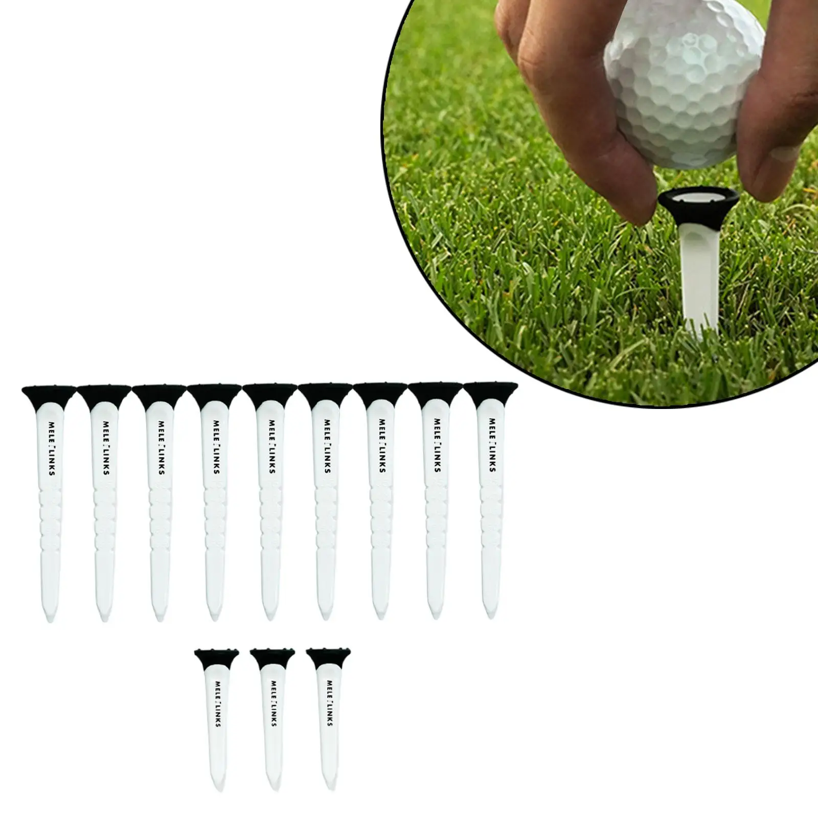 

12x Golf Tee Funny Golf Mat Tees for Driving Putting Chipping Golf Training