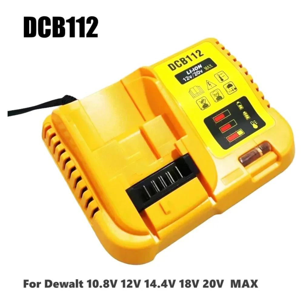 DCB112 Battery Charger Replacement For Dewalt Battery Charger For Dewalt 12V 18V 20V Max Lithium Battery Durable Easy To Use