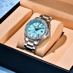 PAGANI DESIGN 2025 New 39mm Desert Texture Luxury Men Watches GMT Automatic Mechanical Business Dress Sapphire 10Bar Luminous ﻿