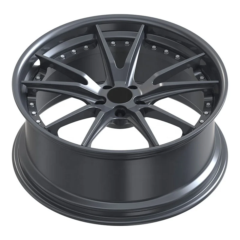Forged Rim 6061-T6 Aluminum Alloy 5 Hole Custom Size Forged Car Wheels view 2