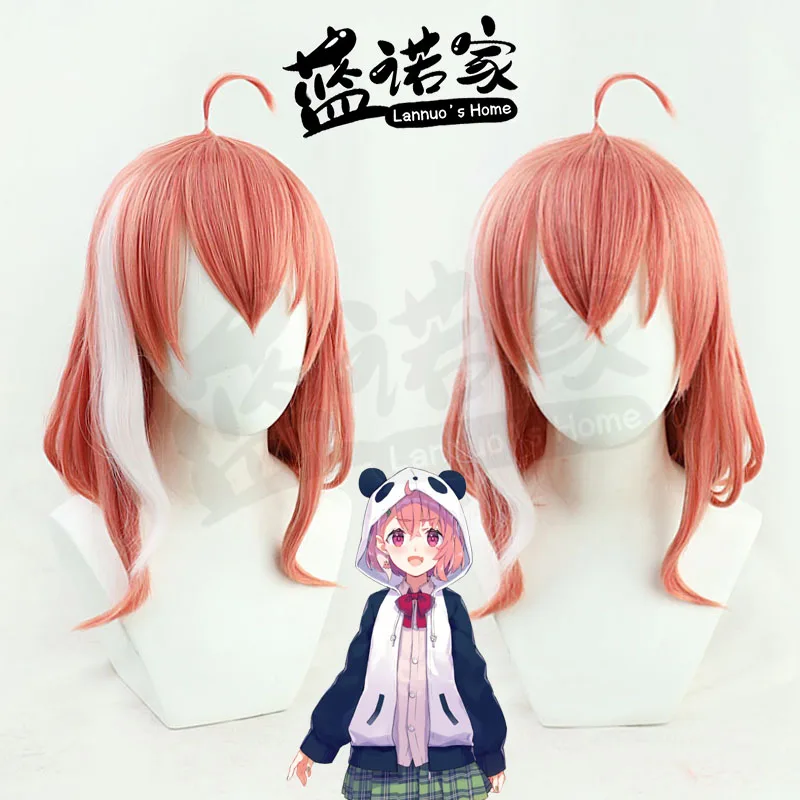 

Virtual YouTube Vtuber Sasaki Saki Cos Cosplay Wig Halloween Carnival Party Props Synthetic Hair Heat Resistant Fiber + Wig Cap