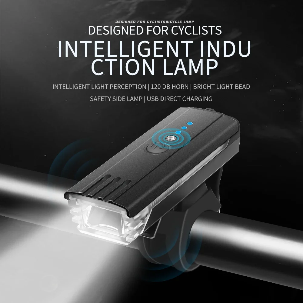 

Bicycle Light Rainproof USB Charging LED Cycling Lights BicycleHeadlight Aluminum Ultralight Flashlight Bike Light