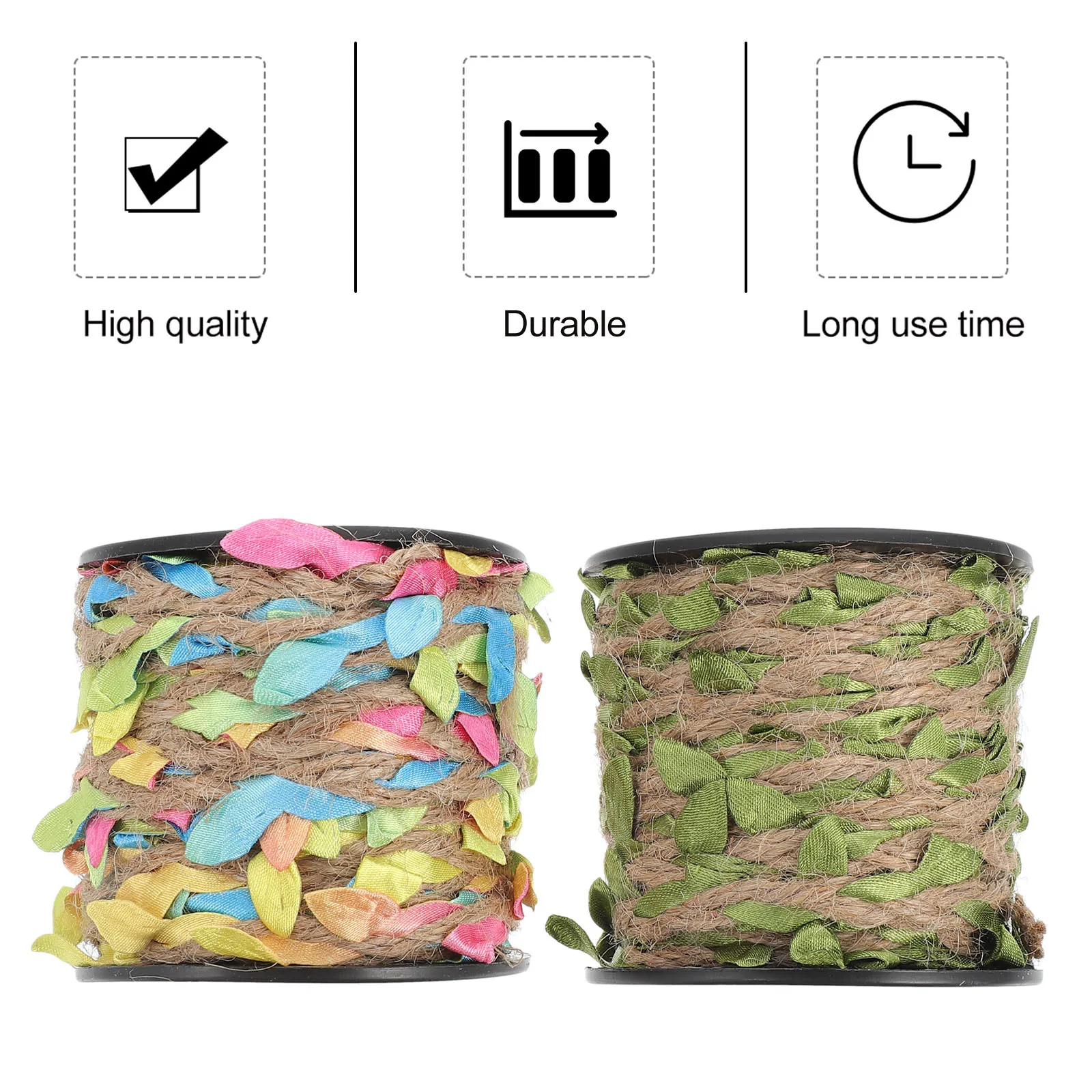 

2 Rolls Simulation Leaves Weaving Ropes 2 Pack Decorative Diy Craft Supplies For Wedding Party Home Bar Bookstore Baby Shower