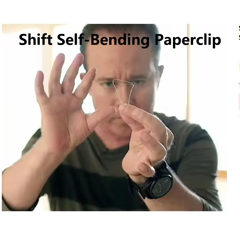 

Shift Self-Bending Paperclip Magic Trick Instant Gimmick Close-Up & Street Performers Mentalism Illusion Magician's Prop