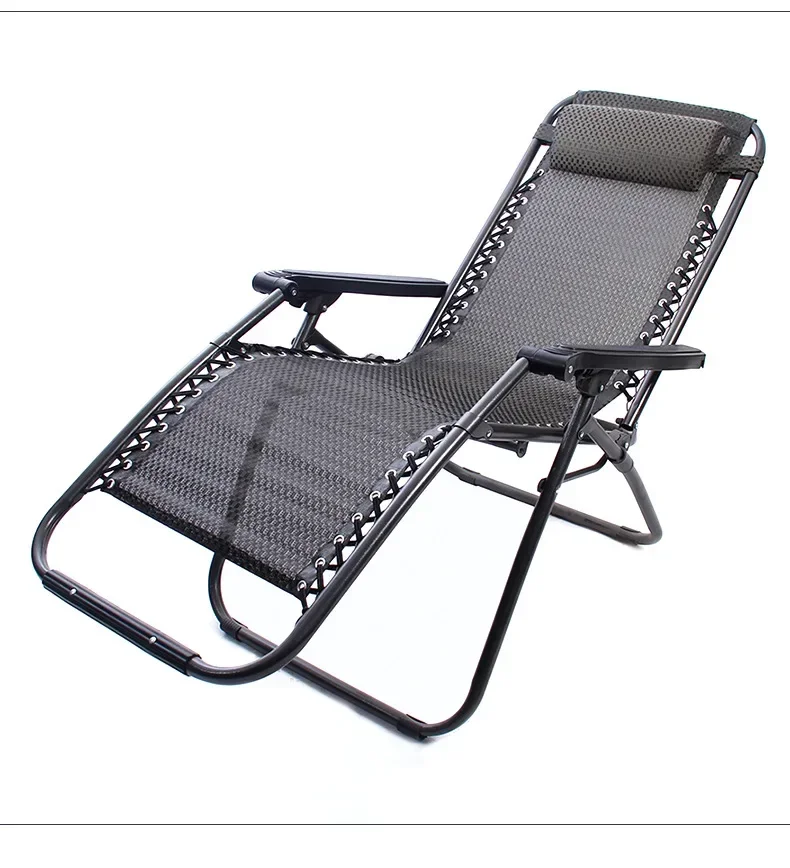 Portable Lounge Beach Chair Outdoor Foldable Chair Chaise Deck Chair with for Camping Park