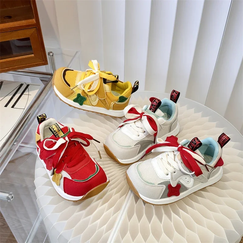 

Children Casual Shoes for Girls Boys 2025 Autumn New Fashion Korean Style Soft Bottom Anti-slippery Versatile Outside Sneakers