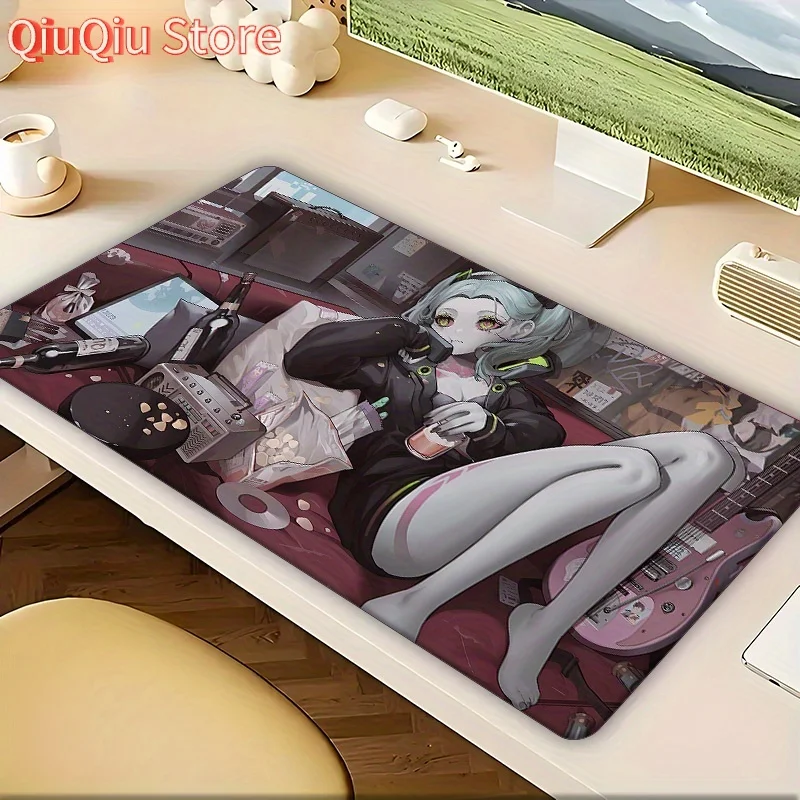 Cyberpunk Edgerunners Anime Gaming Mouse Pad & Desk Mat - Non-Slip Surface, Large Mousepad for PC, Office, Home, Gaming Setup -
