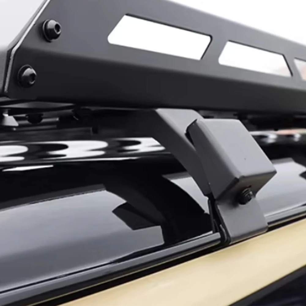 

JMN146 Black Roof Cargo Basket Rack for Jimny 2023-2026 JB74 5 Door Aluminum Alloy Carbon Steel