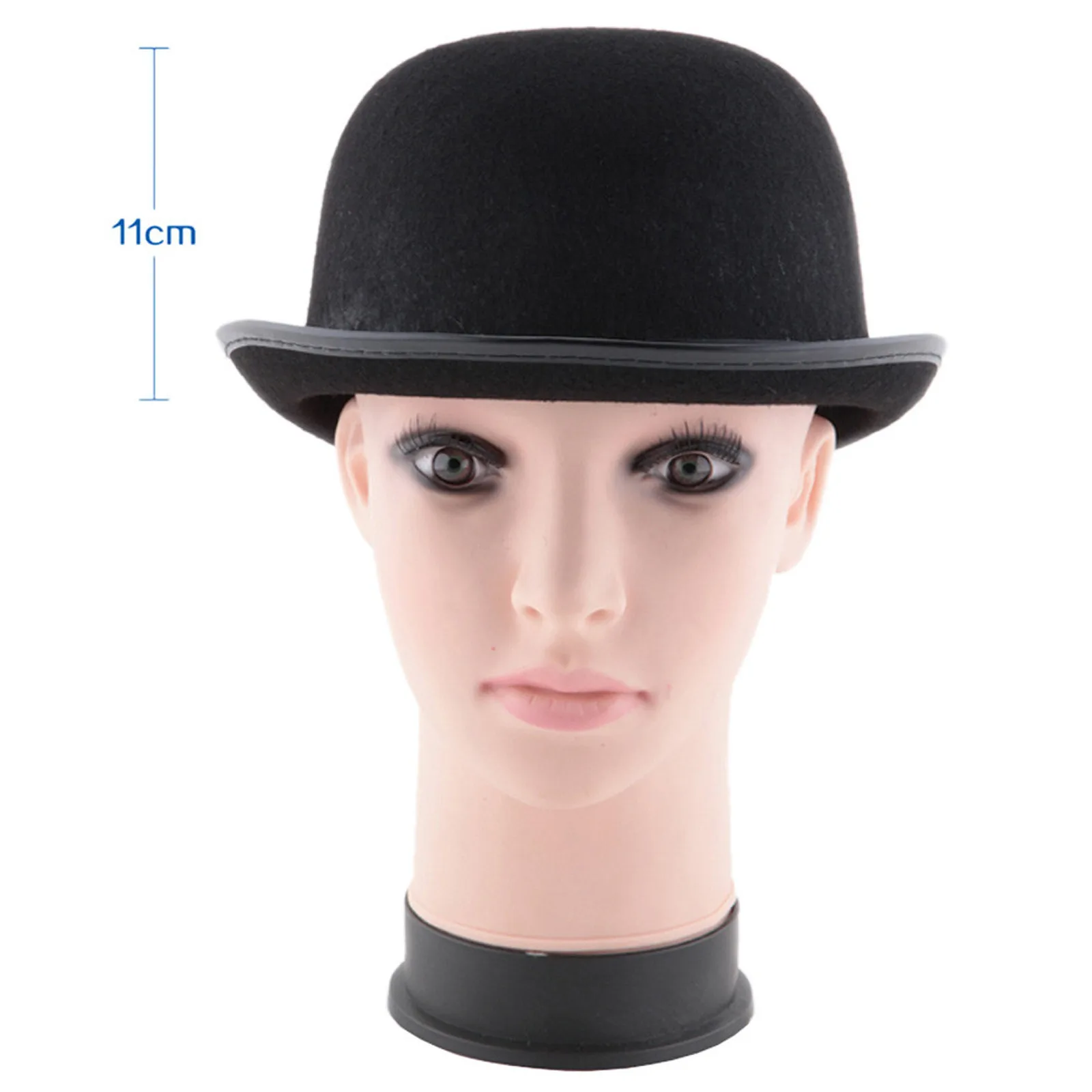 Unisex Bowler Hat Black Hat Bowler Top Hat Bombin Hat Costume Magician Performed Hat Stage Theater Costume