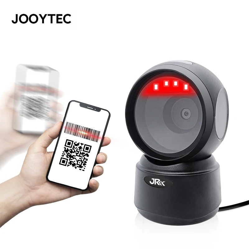 

Jooytec 1D 2D Barcode Scanner HANDS-FREE For Supermarkets Pharmacies Restaurants