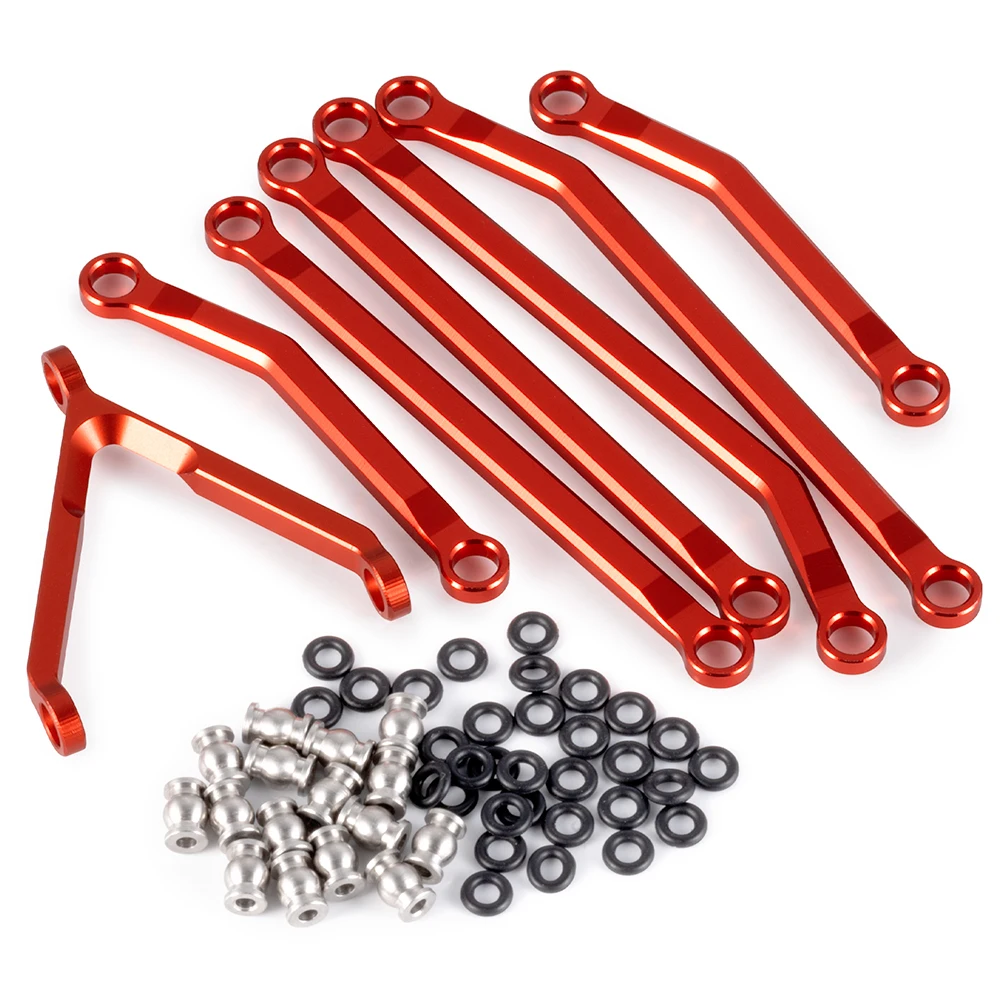 MIBIDAO Aluminum Alloy Link Rod Kit for Axial SCX24 GX470 1/24 RC Crawler Car Parts