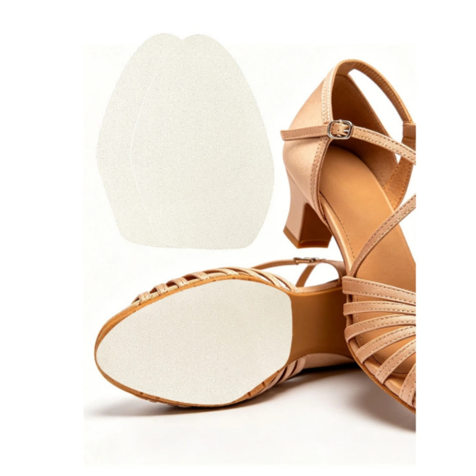 Suede Sole Patches with Self-Adhesive Indoor Dance Shoe Sole Patches Material Low-Lying Wooden Floor for Dancers, Rehearsal view 4