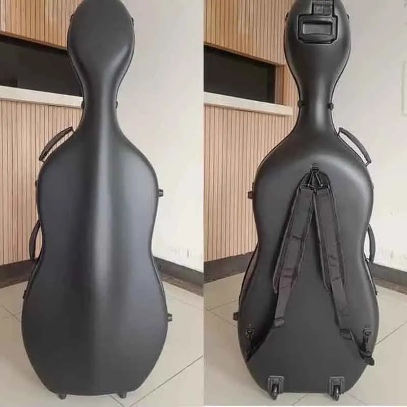 Goede Kwaliteit Carbon Cello Case 4/4 7/8 3/4 1/2 1/4 Koolstofvezel Composiet Multi-color Waterdichte Cello doos Cello Medeplichtige