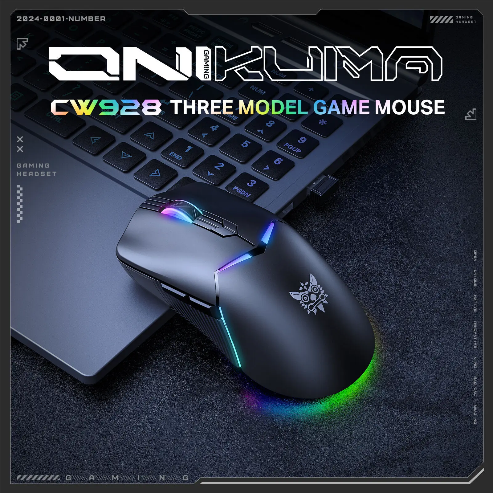 New Tri-mode Bluetooth+2.4G Wireless+Type-C Wired Optical Ergonomy Macro Programme Mouse Rechargeable Silent Esport Game Mice