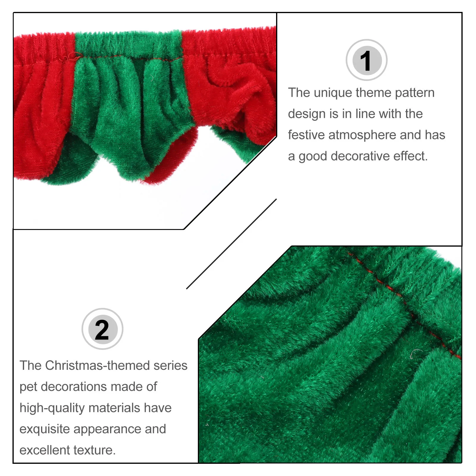 

2Pcs Dog Cat Christmas Headband Reindeer Style Pet Antlers Holiday Themed Accessory Festive Look for Small Animals