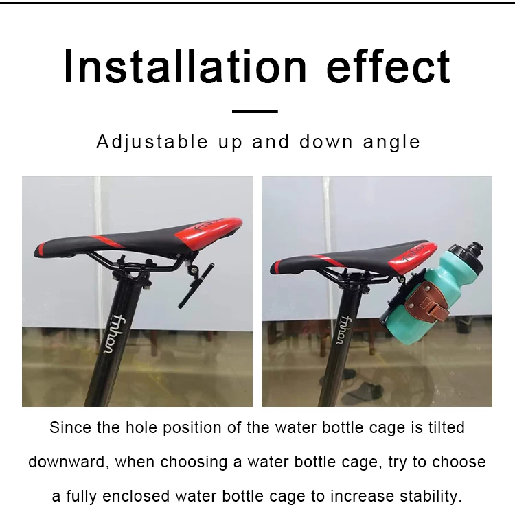 RIRO Fahrrad Wasser Flasche Käfig Extender MTB Wasser Tasse Halter Konverter Rennrad Sattel Verlängerung Halterung Änderung Teile – Detail 5
