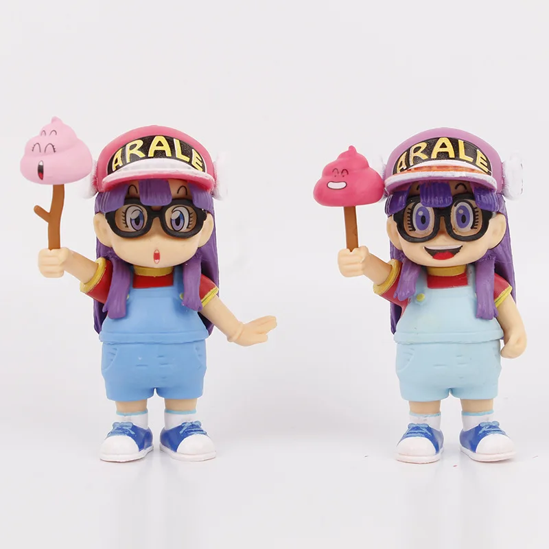 Dr Slump Arale A Set Of Six Different Styles Action Figure Norimaki Arare Lifting Toilet Ornament Figurines Toy Model Kid Gift