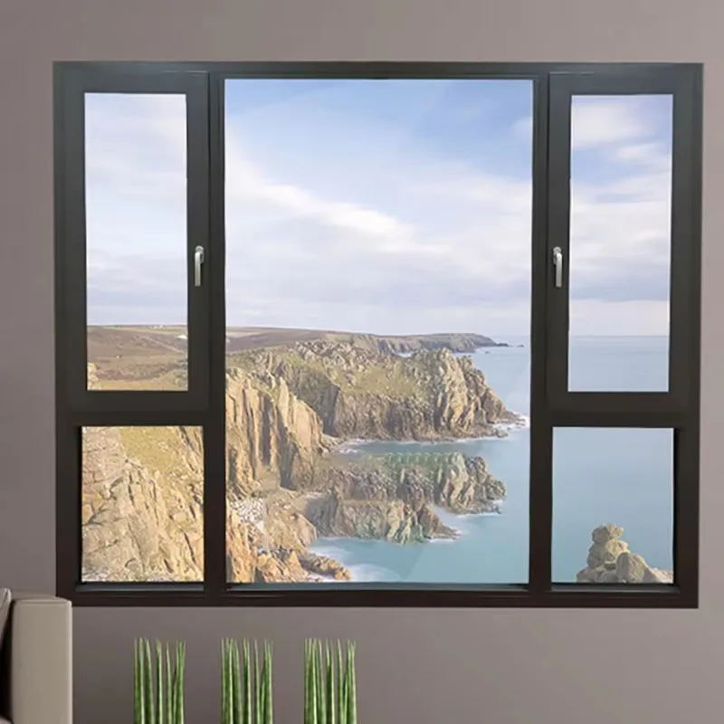 Customization Triple Tempered Glass Energy Efficient Aluminum Casement windows