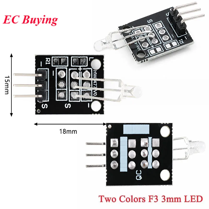 1-10 Stück 3 2 7 Farben RGB SMD LED-Modul Vollfarbig 5050 PWM Bi-Tri-Color DIP Diode Blinkende Intelligente Elektronik für Arduino MCU – Detail 14