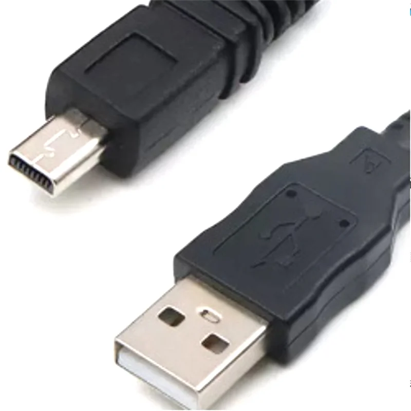 Suitable for Digital Camera Mobile Phone Universal USB to Small Port 8P 8-Pin Data Cable Five-Core Charging Cable