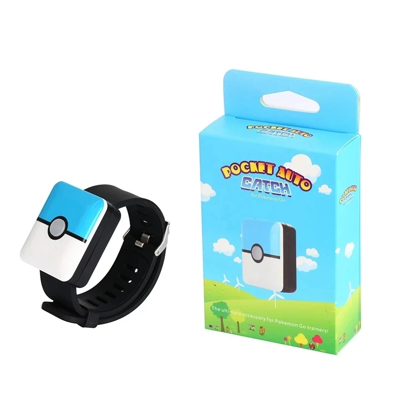 

New Auto Catch Bracelet for Pokemo Go Plus Bluetooth Rechargeable Square Bracelet Wristband for Android IOS