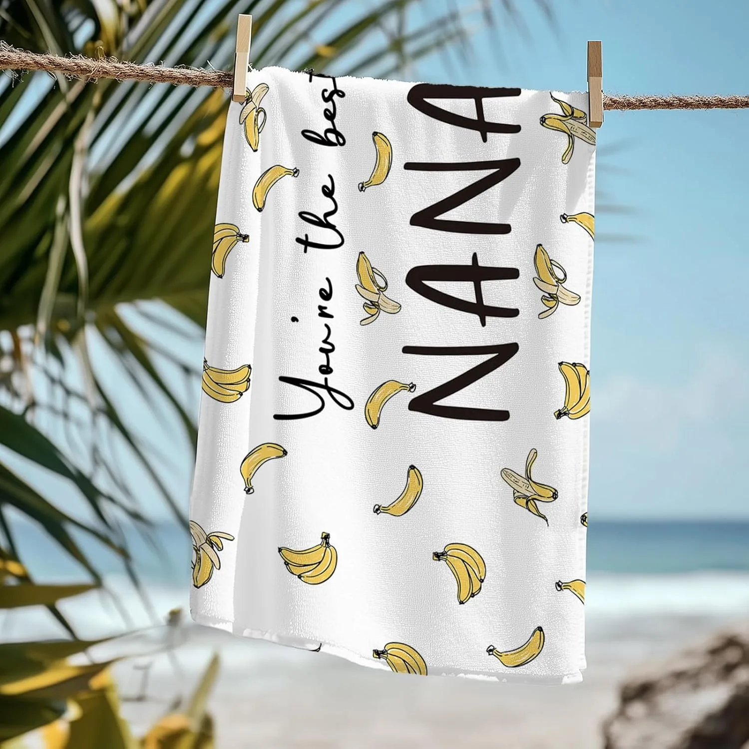 

1PC Gifts To NaNa Bath Towels Mother's Day Towel Microfiber Quick-Dry Beach Towel For Yoga Tourism Beach GYM Camping Swimming