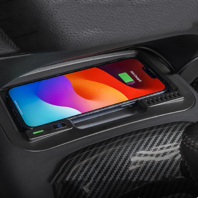 

Для Toyota Corolla Levin 2019-2024 15 Вт автомобильное беспроводное зарядное устройство быстрое зарядное устройство для телефона держатель для зарядки зарядная панель