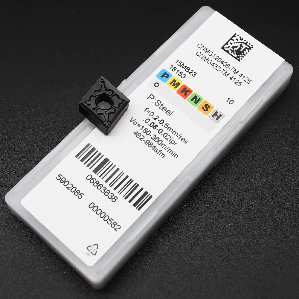 CNMG120408 TM 4125 inserti in metallo duro CNMG 120404 fresa per utensili da tornio in lega dura di alta qualità per acciaio
