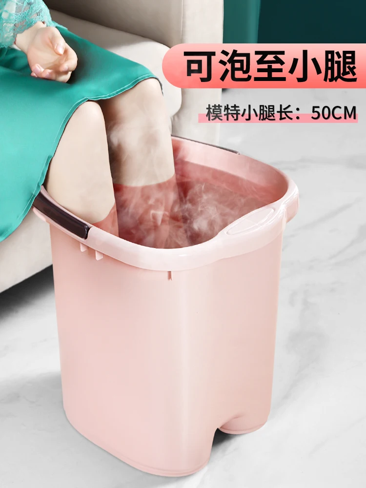 Foot soaking bucket, high and deep bucket, knee high foot wash basin, household deep foot bath, high and thick leg insulation