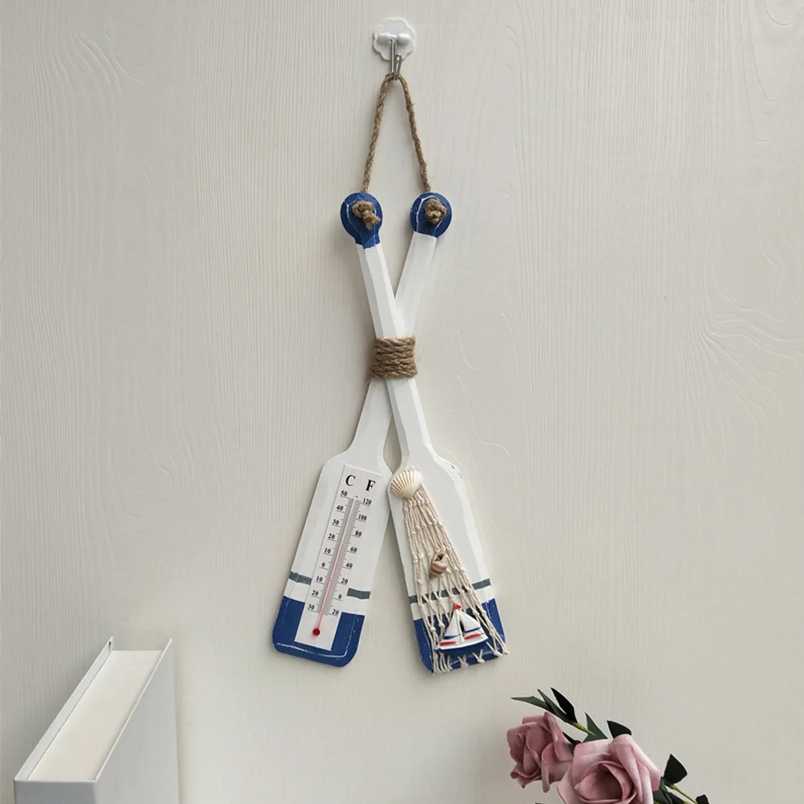 

Oar Decor Wooden Decoration Wall Decor Paddle Adornment Antique Wood Paddle Mediterranean Decorative Craft Art Wall Decor