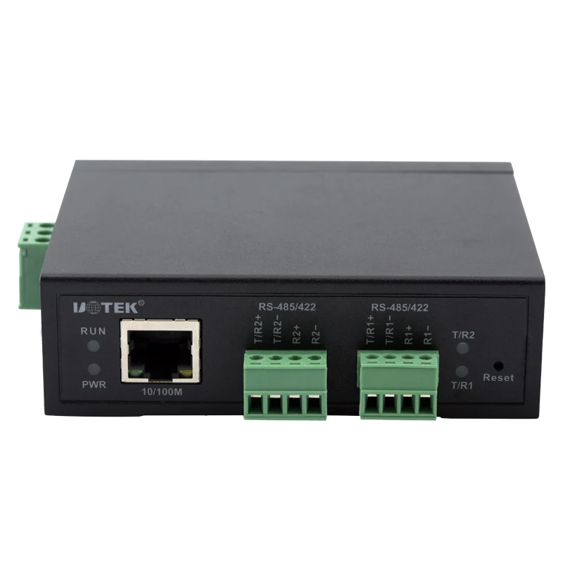 2-port RS-485/422 Serial Server Ethernet Network Converter Communicator