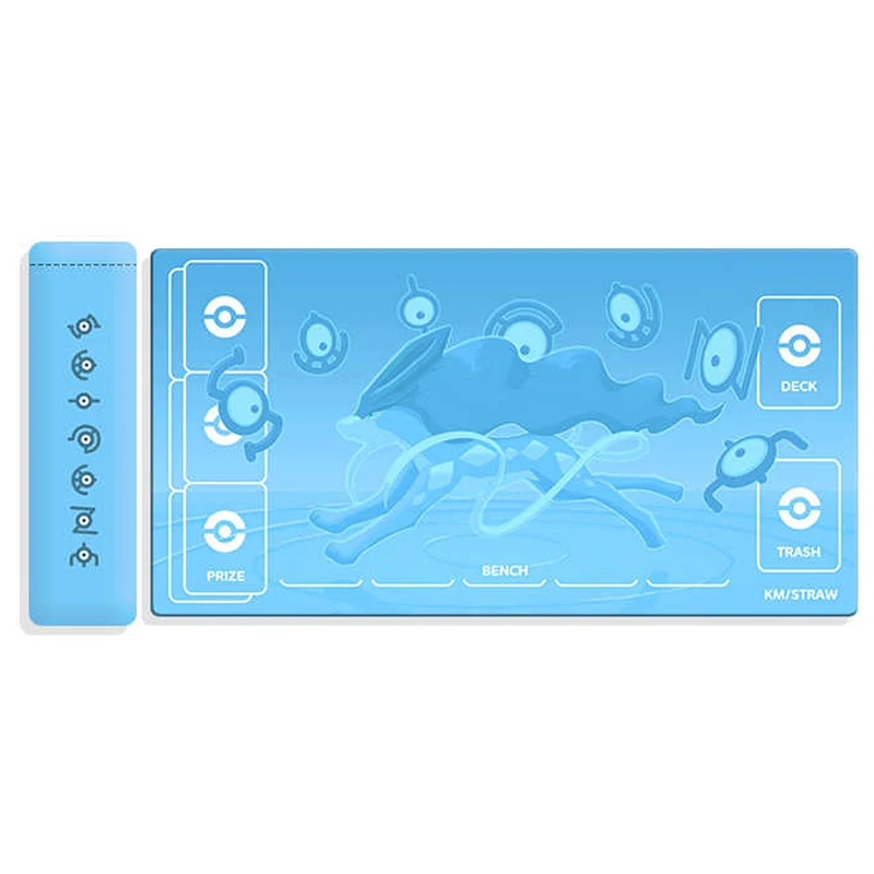 

580X300X2Mm Diy Self Made Ptcg Gbc Suicune Card Battle Mat Unknown Totem Single Player Настольная игра Карточный боевой настольный коврик Подарочная игрушка