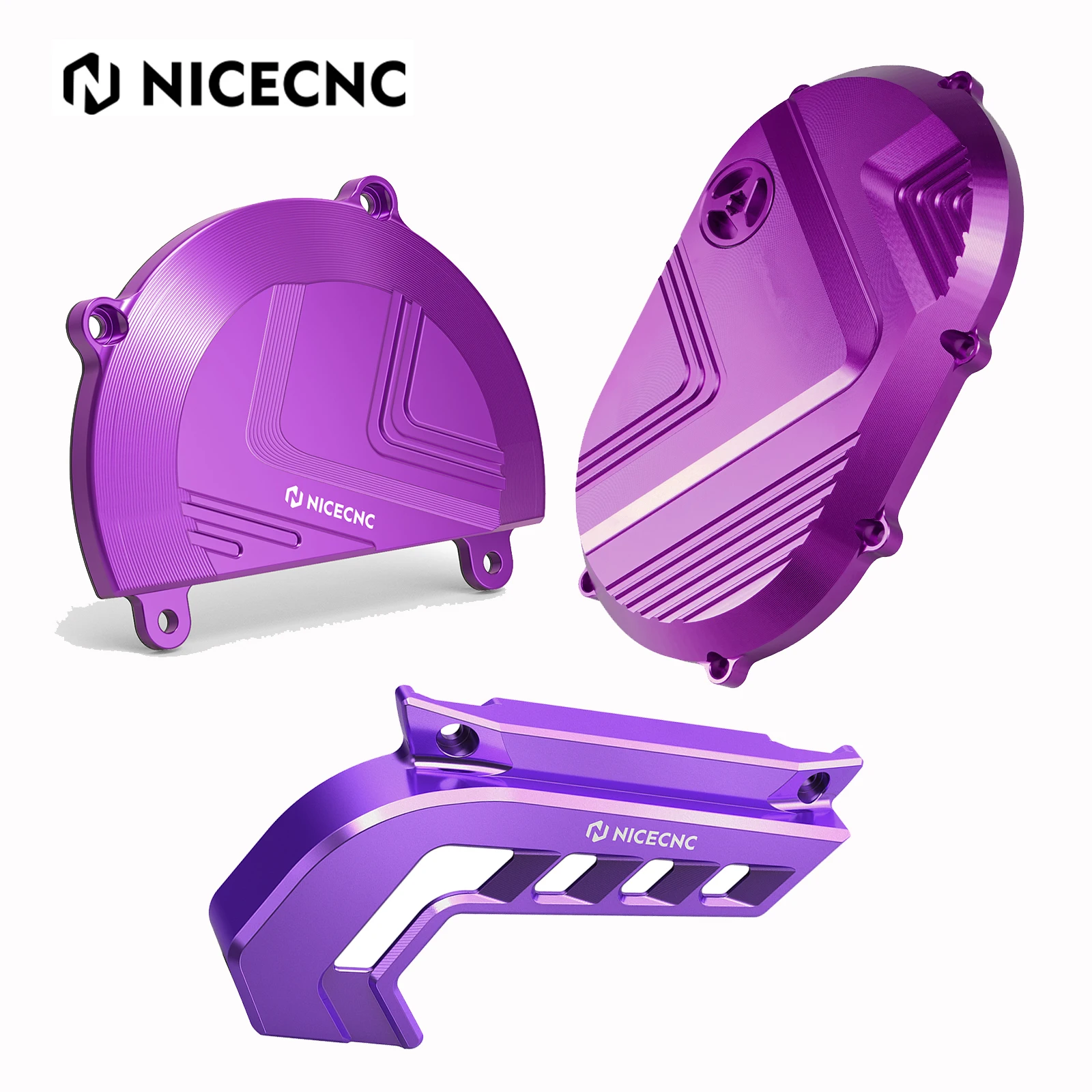 

NICECNC для Stark Varg EX MX 2024-2025, левая и правая крышка двигателя и крышка звездочки, защита цепи, электрический мотоцикл, алюминий