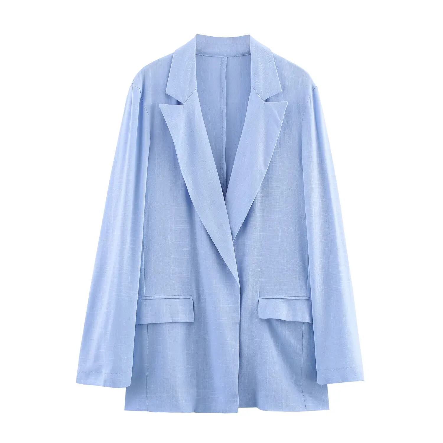 

2025 new women's clothing European and American style fashionable all-match lapel long-sleeved loose coat