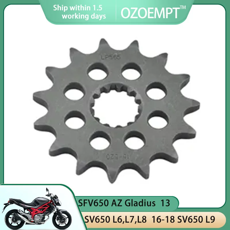 OZOEMPT 520-15T Motorcycle Front Sprocket Apply to W800 CKF,CLF Cafe (EJ800) SFV650 K9,L0,L1,L2,L3,L4,L5,AZ Gladius  L6,L7,L8,L9