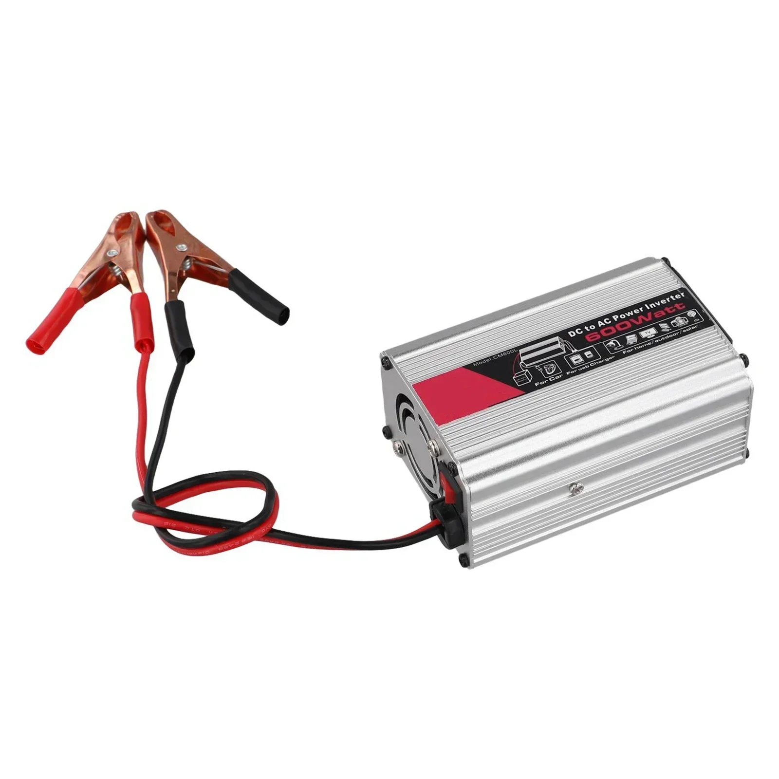 600W Power Inverter DC 12V To AC 220V Car Inverter With 2-Universal Sockets 1PC Practical Auto-Accessories-Tools