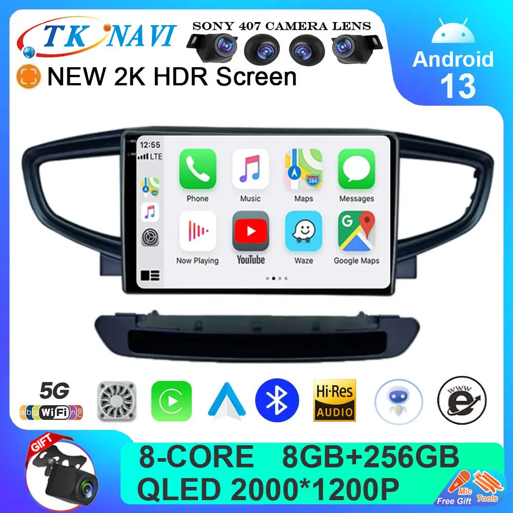 Android 13 Car Screen Player For Hyundai Ionic 2016 2017 - 2018 Carplay 360 Camera Head Unit Multimedia GPS Navigation Monitor