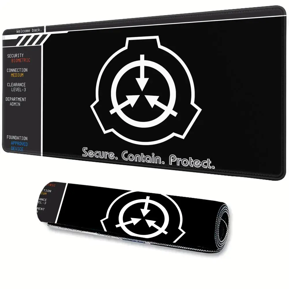 

Cool Rubber Mouse Pad S_SCP F_Foundation Computer Accessories Gaming Mousepad XXL Large Anti Slip Desk Mats Office Gamer Pad