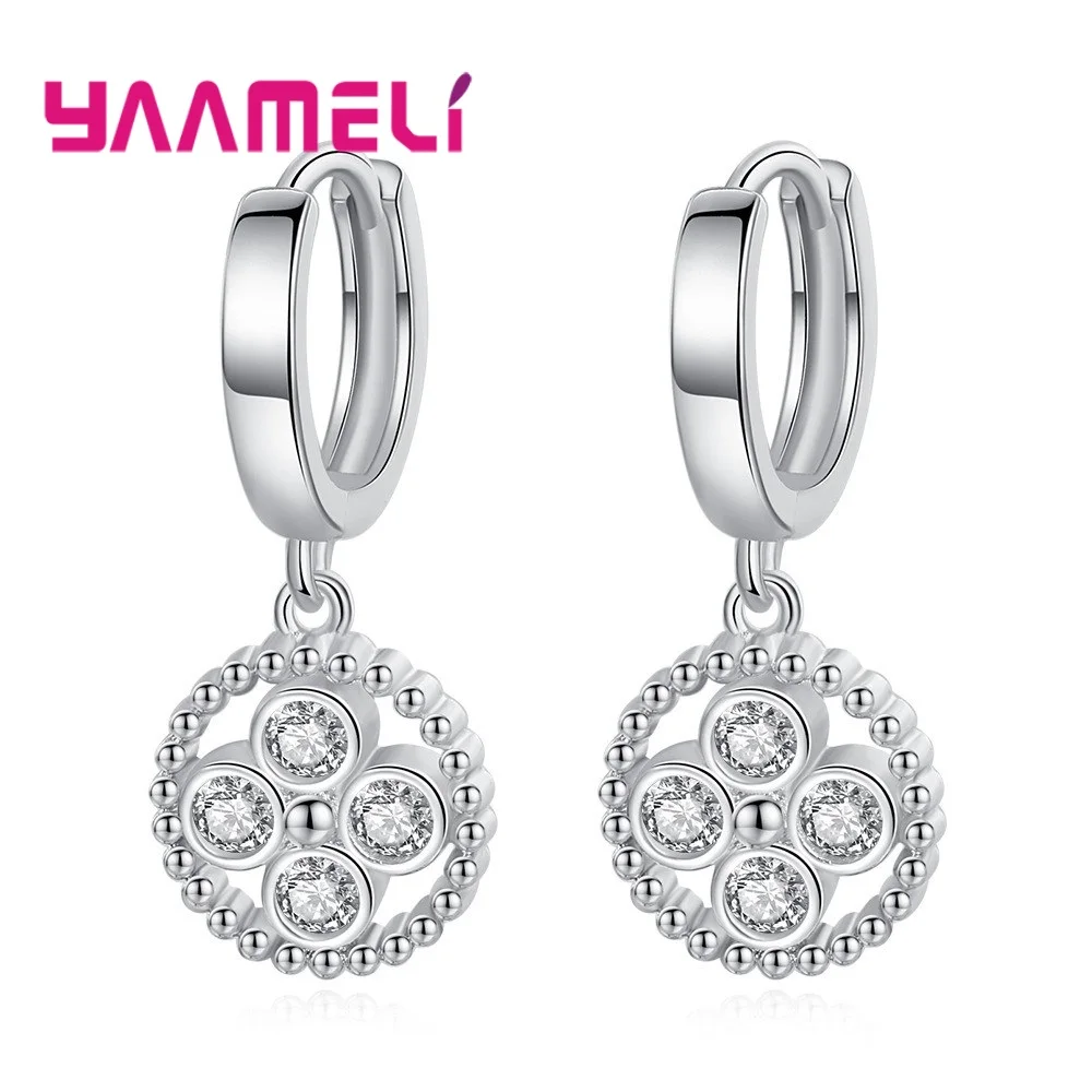 Top Sale Extremely 925 Sterling Silver Drop Earrings Super Nice Female Jewelry For Dance/Party/Date Exceedingly Beautiful
