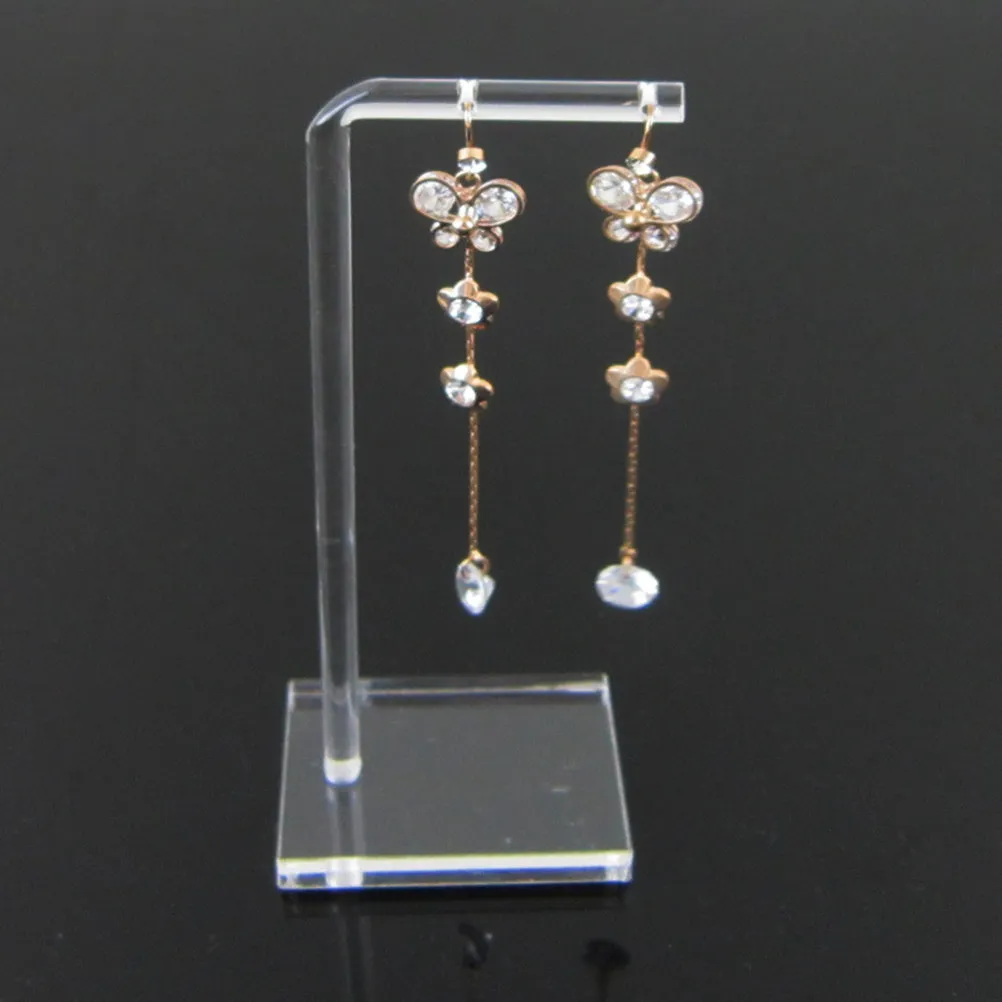 

3Pcs Transparent Acrylic Earring Display Stand Jewelry Organizer Rack for Earrings Bracelets Rings Elegant Rustic Design Home