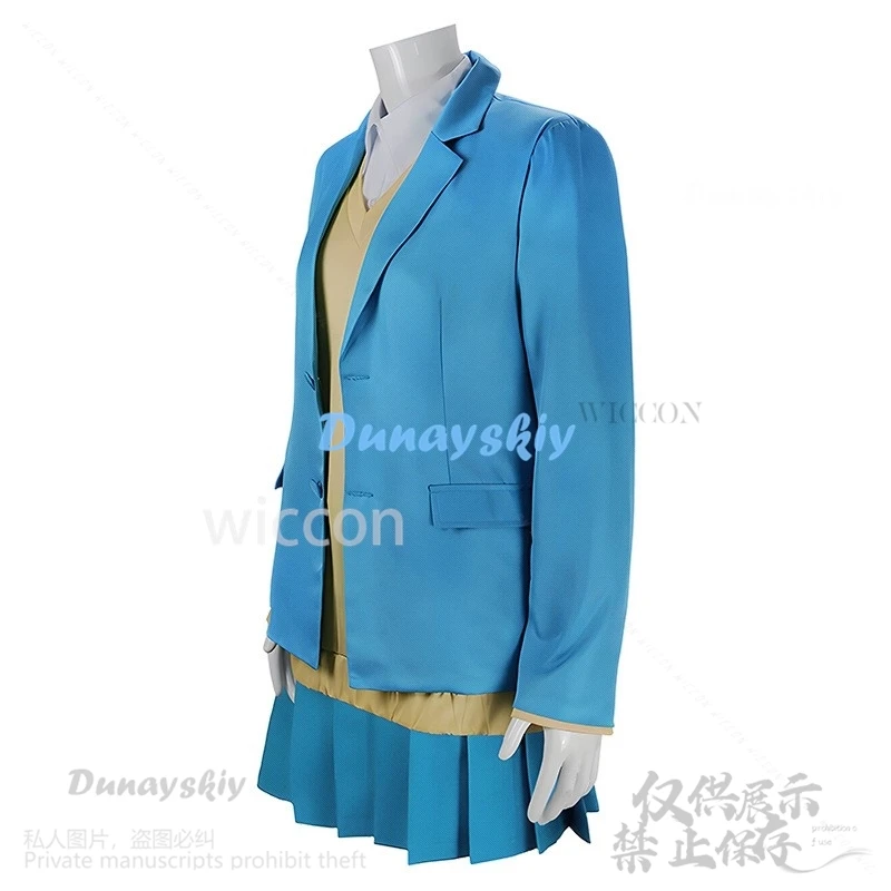 2024 Nuovo Anime Scatola Blu Cosplay Chinatsu Kano Costume Parrucca JK Uniforme Scolastica Vestito Festa di Halloween Per Le Donne Ragazze Gioco di Ruolo