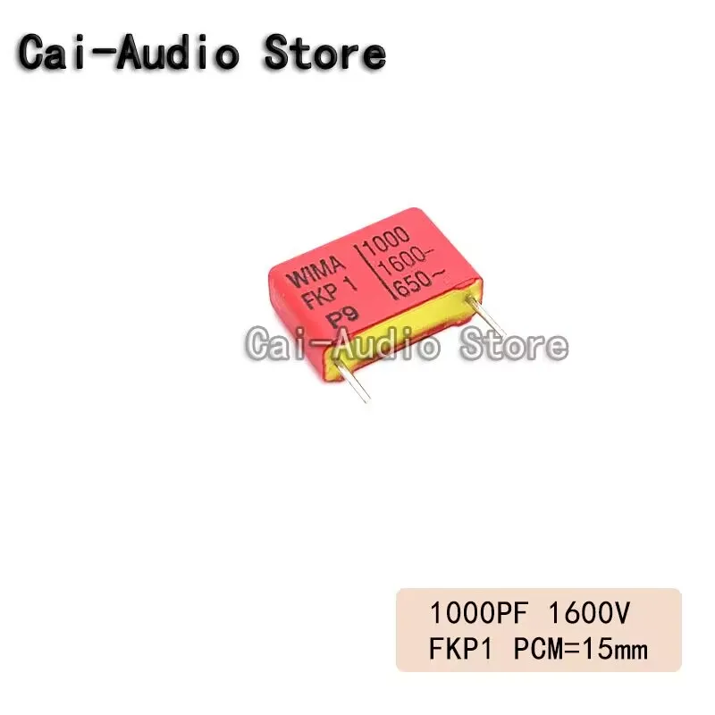 2PCS/5PCS/10PCS/Lot Brand NEW Germany WIMA FKP1 1600V 1000PF 1600V102 1NF Film Capacitor 1600v1000pf 102 Pitch 15mm FKP1T011004C