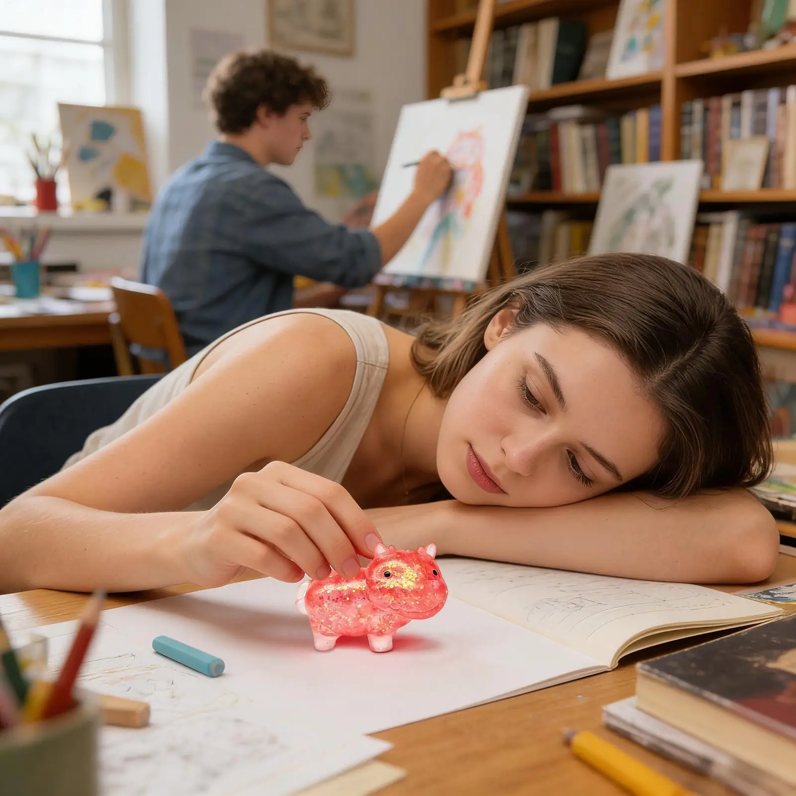 

Сенсорная игрушка-антистресс с медленным отскоком, мягкая, милая, в форме коровы, для мальчиков, девочек, детей, студентов и взрослых