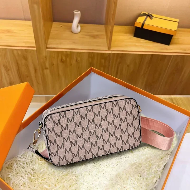 

2025 New! Trendy & Simple Retro Printed Handbag for Women - Wide - Strap Casual Shoulder Bag, Crossbody Small Square Bag